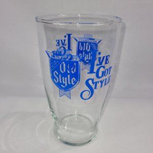 Old Style Beer "I've Got Style" Vintage 7" Glass